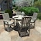 Highwood Usa Lehigh 5pc Round Counter Height Outdoor Patio Furniture Dining Set AD-CNL48-HGR - alternate 2